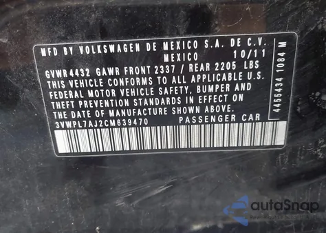 2012 Volkswagen Jetta Sportwagen 2.0L Tdi from USA, damaged, VIN 3VWPL7AJ2CM639470